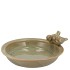 IRON STONE BIRD BOWL GLAZED SAND 23X5CM
