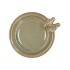 IRON STONE BIRD BOWL GLAZED SAND 23X5CM