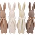 EASTER FLOCK NATURAL BROWN BUNNY BOW ASS 20X20X70CM