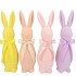 EASTER FLOCK DREAMY PASTEL BUNNY BOW ASS 14X14X42CM