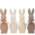 EASTER FLOCK NATURAL BROWN BUNNY MINI ASS 7X7X20CM