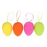 EASTER FLOCK DUTCH ORANGE EGG HANGER ASS 7X7X10CM