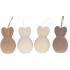 EASTER FLOCK NATURAL BROWN BUNNY HANGER ASS 8X8X14CM