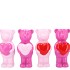 LOVE SWEET FUCHSIA MIX BEAR HEART ASS 10X12X21CM