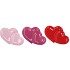 LOVE SWEET PINK MIX PLATE 2 HEARTS ASS 14X9X2CM