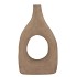 LISBOA BROWN VASE OVAL 28X11X46CM NM