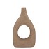 LISBOA BROWN VASE OVAL 21X8X34CM NM
