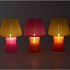 BICOLORE DUTCH ORANGE MIX LED LAMP ASS 17X25CM