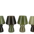 BICOLORE SUMMER GREEN MIX LED LAMP ASS 17X25CM