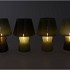 BICOLORE SUMMER GREEN MIX LED LAMP ASS 17X25CM