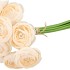 SILK RANUNCULUS BOUQUET 10X CHAMPAGNE 32CM