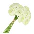 SILK RANUNCULUS BOUQUET 10X WHITE 32CM