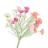 SILK POPPY BOUQUET PASTEL 60CM