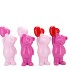 LOVE SWEET FUCHSIA MIX BEAR HEART ASS 11X10X25CM