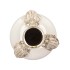 FROG WHITE VASE TUBE 20X20X28CM