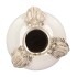 FROG WHITE VASE TUBE 23X23X34CM NM