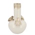 FROG WHITE VASE TUBE 23X23X34CM