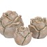 CONCRETE GOLD ROSE 11X11X11CM