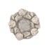 CONCRETE ANTIQUE ANGEL WREATH POT 20X20X12CM