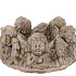 CONCRETE ANGEL WREATH GOLD POT 23X23X11CM