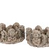 CONCRETE ANGEL WREATH GOLD POT 23X23X11CM