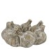 CONCRETE GARLIC WREATH NATURAL 20X20X9CM
