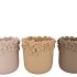 GIGI NATURAL BROWN MIX FLOWER POT ASS 31X31X30CM NM