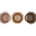 GIGI NATURAL BROWN MIX FLOWER POT ASS 20X20X17CM
