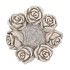 CONCRETE SAINT ANTIQUE ROSE WREATH POT 24X24X9CM NM