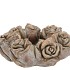 CONCRETE GOLD ROSE WREATH POT 24X24X9CM