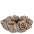CONCRETE GOLD ROSE WREATH POT 21X21X8CM