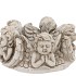 CONCRETE ANTIQUE ANGEL WREATH POT 23X23X11CM