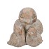 CONCRETE GOLD BIRDS 14X18X15CM