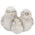 CONCRETE ANTIQUE BIRDS 16X16X13CM