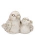 CONCRETE ANTIQUE BIRDS 16X10X12CM NM