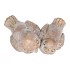 CONCRETE GOLDEN BIRDS 16X10X12CM NM