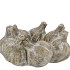 CONCRETE GARLIC WREATH NATURAL 22X22X10CM