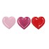 LOVE SWEET PINK MIX PLATE HEART ASS 10X9X2CM