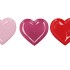 LOVE SWEET PINK MIX PLATE HEART ASS 23X23X3CM