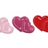 LOVE SWEET PINK MIX PLATE 2 HEARTS ASS 31X21X3CM