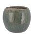 IRON STONE BLUE BALL POT 18X18X14CM