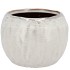 IRON STONE WHITE BALL POT 20X20X16CM