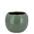 IRON STONE GREEN BALL POT 14X14X10CM