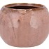 IRON STONE OLD PINK BALL POT 24X24X16CM