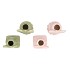 HOLLAND PISTACHE/PINK VASE MILL ASS 6X6X13CM NM