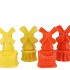 HOLLAND YELLOW/ORANGE VASE MILL ASS 12X11X24CM