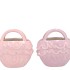 YFKE DREAMY LIGHT PINK/PURPLE VASE BAG RUFFLE ASS 20X13X20CM