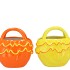 YFKE DUTCH ORANGE/YELLOW VASE BAG RUFFLE ASS 20X13X20CM
