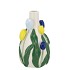 ISA DUTCH BLUE/YELLOW VASE NECK TULIP 14X13X22CM