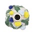 ISA DUTCH BLUE/YELLOW VASE NECK TULIP 14X13X22CM